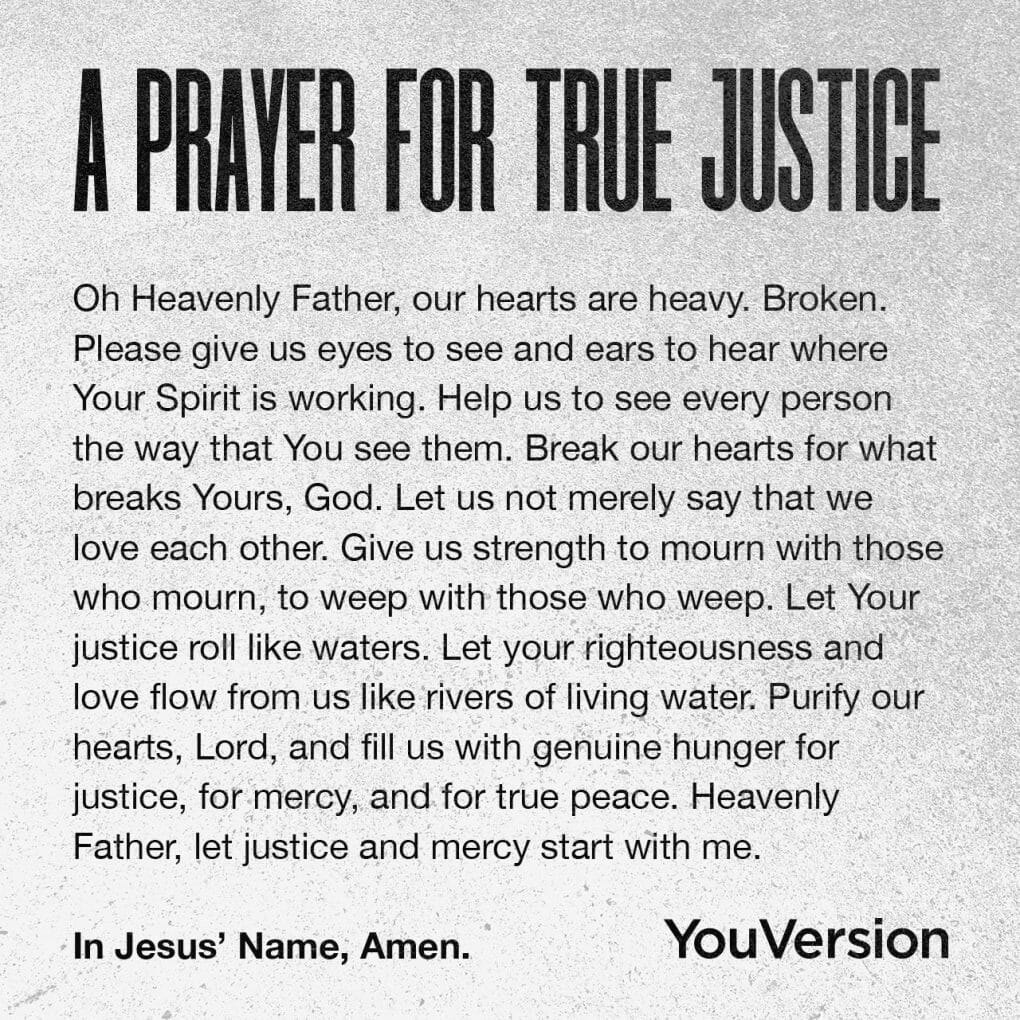 prayer for true justice